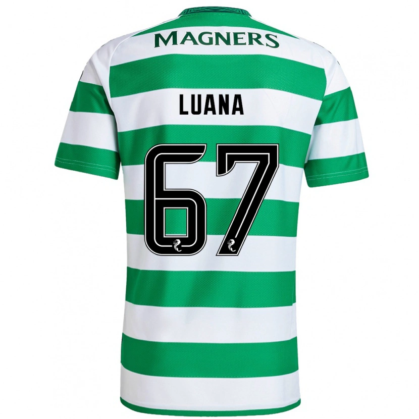 Danxen Mujer Camiseta Luana Muñoz #67 Verde Blanco 1ª Equipación 2024/25 La Camisa México