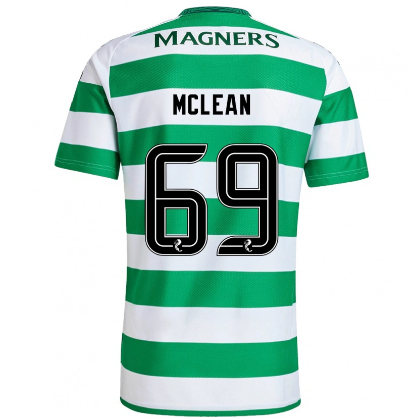 Danxen Mujer Camiseta Kai Mclean #69 Verde Blanco 1ª Equipación 2024/25 La Camisa México