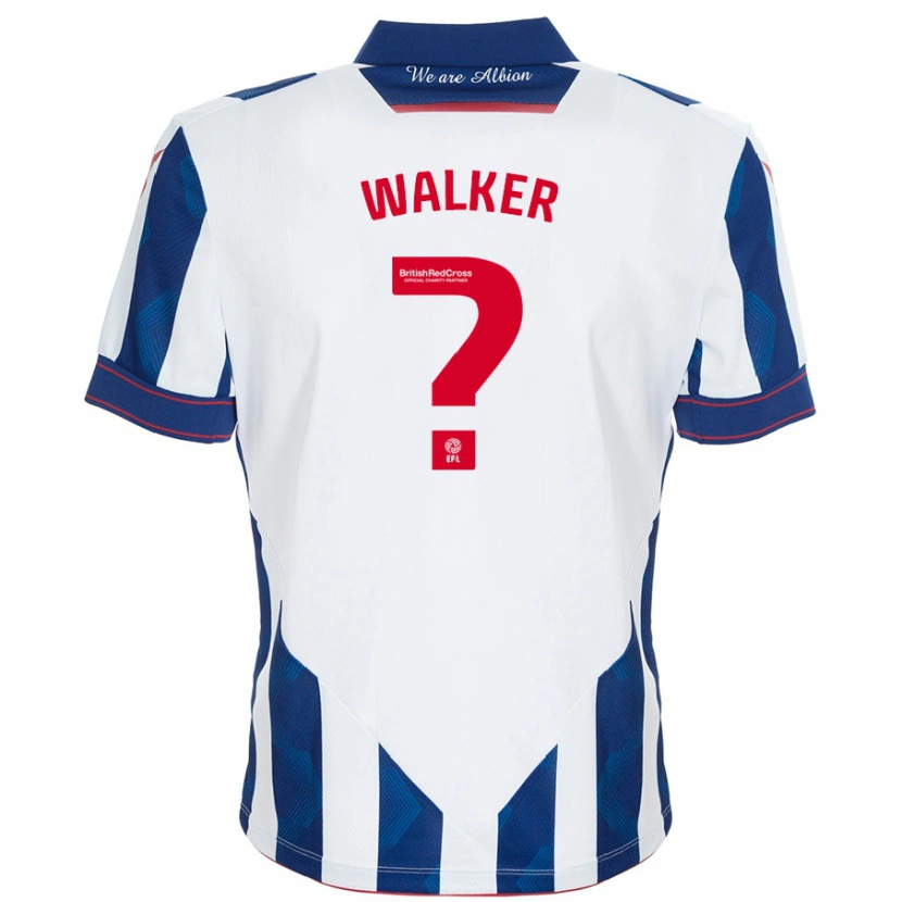 Danxen Mujer Camiseta Adriel Walker #0 Blanco Azul Oscuro 1ª Equipación 2024/25 La Camisa México