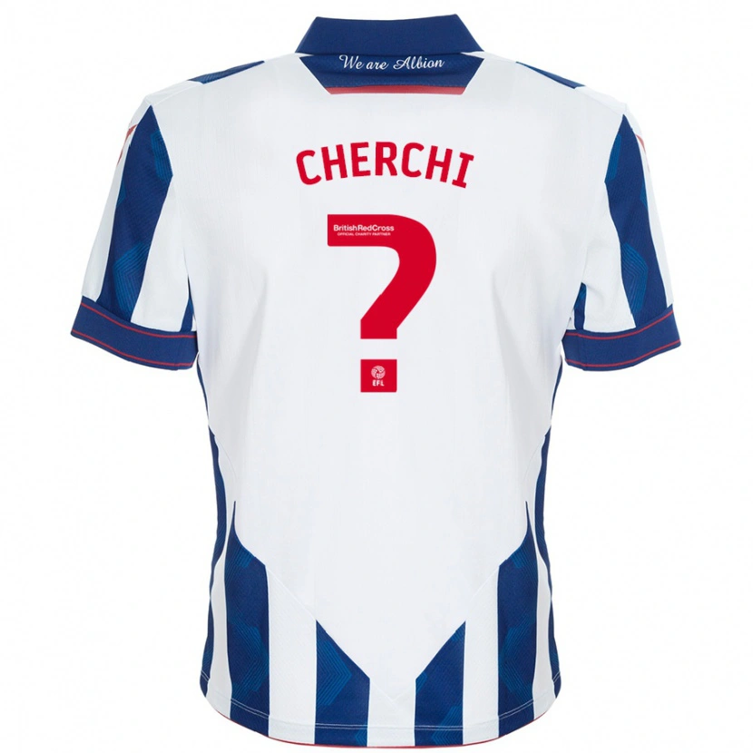 Danxen Mujer Camiseta Fran Cherchi #0 Blanco Azul Oscuro 1ª Equipación 2024/25 La Camisa México