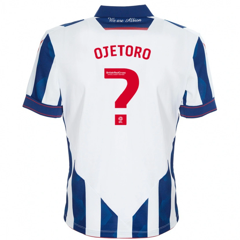 Danxen Mujer Camiseta Wahab Ojetoro #0 Blanco Azul Oscuro 1ª Equipación 2024/25 La Camisa México