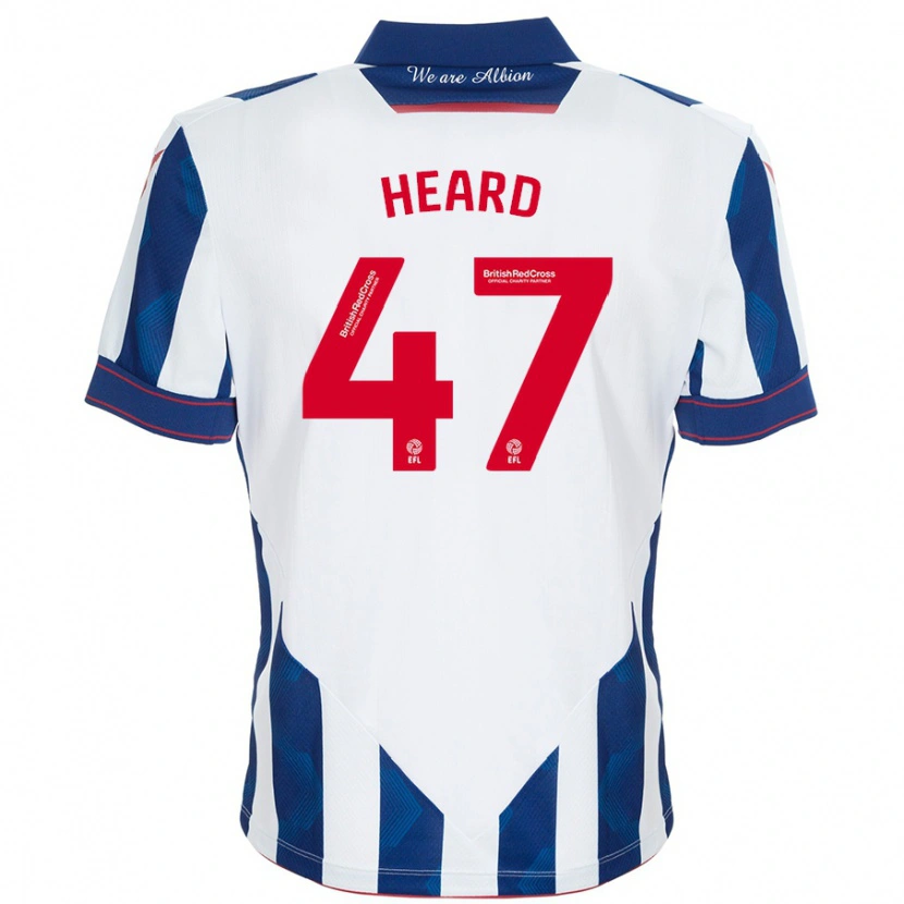 Danxen Mujer Camiseta Fenton Heard #47 Blanco Azul Oscuro 1ª Equipación 2024/25 La Camisa México