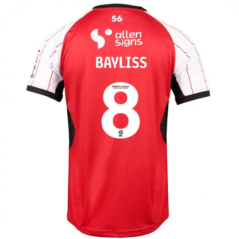 Danxen Mujer Camiseta Tom Bayliss #8 Blanco 1ª Equipación 2024/25 La Camisa México