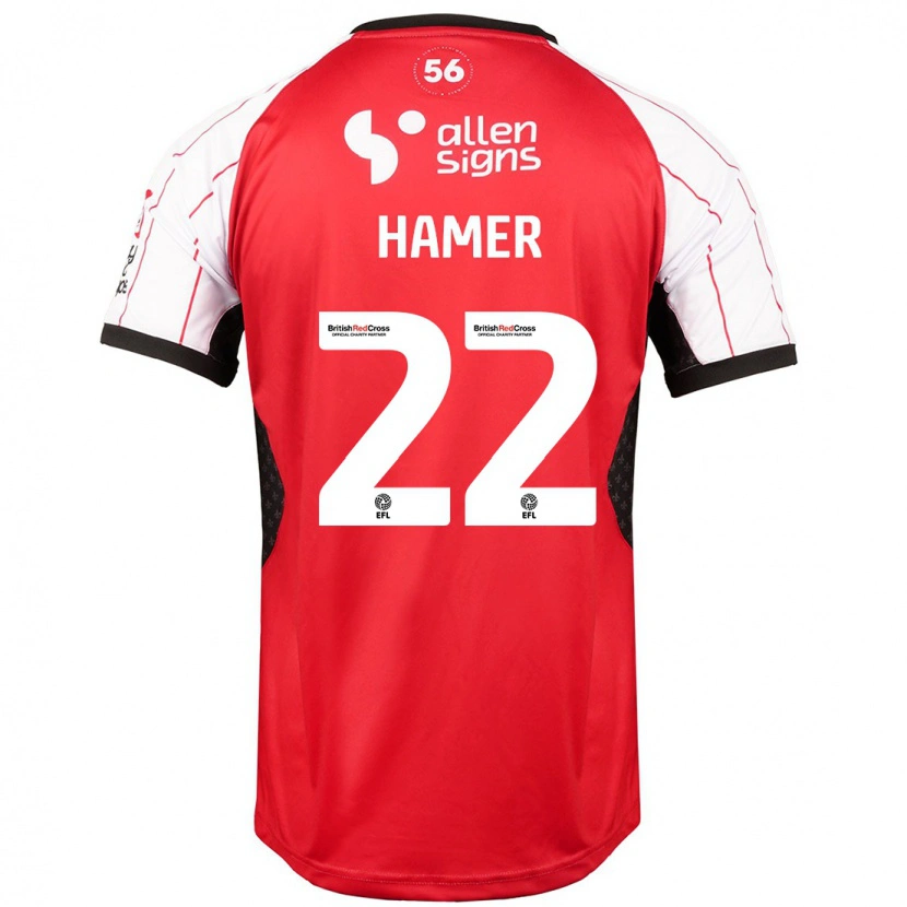 Danxen Mujer Camiseta Tom Hamer #22 Blanco 1ª Equipación 2024/25 La Camisa México