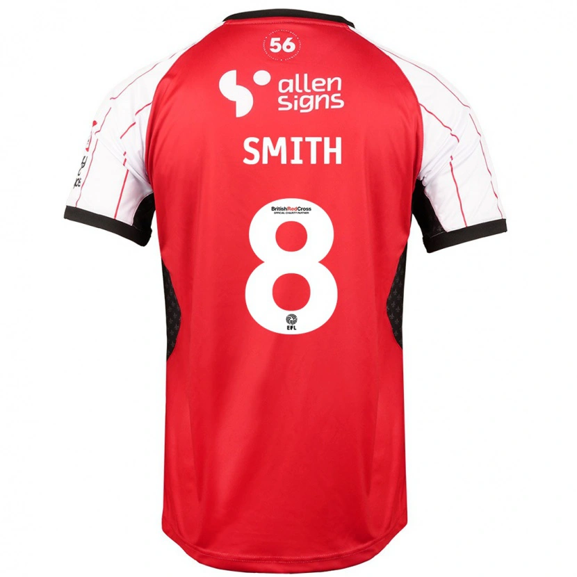 Danxen Mujer Camiseta Alistair Smith #8 Blanco 1ª Equipación 2024/25 La Camisa México