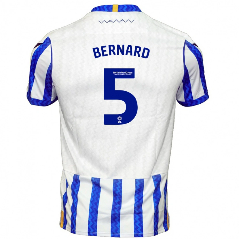 Danxen Mujer Camiseta Di'shon Bernard #5 Azul Blanco 1ª Equipación 2024/25 La Camisa México