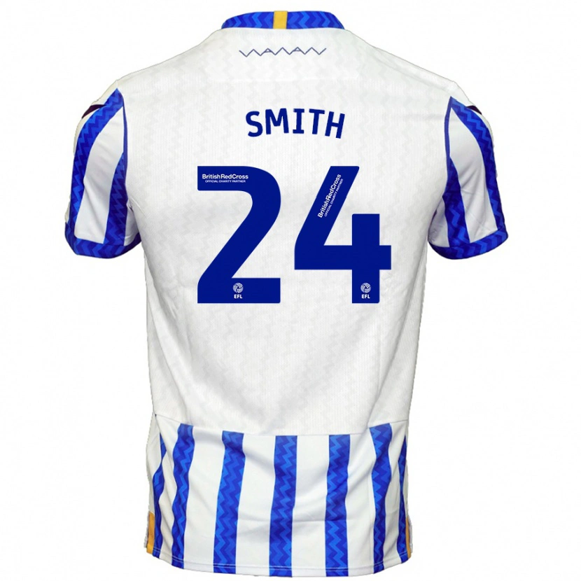 Danxen Mujer Camiseta Michael Smith #24 Azul Blanco 1ª Equipación 2024/25 La Camisa México