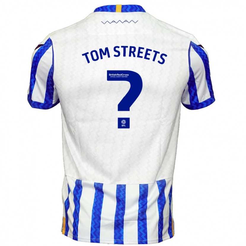 Danxen Mujer Camiseta Tom Streets #0 Azul Blanco 1ª Equipación 2024/25 La Camisa México