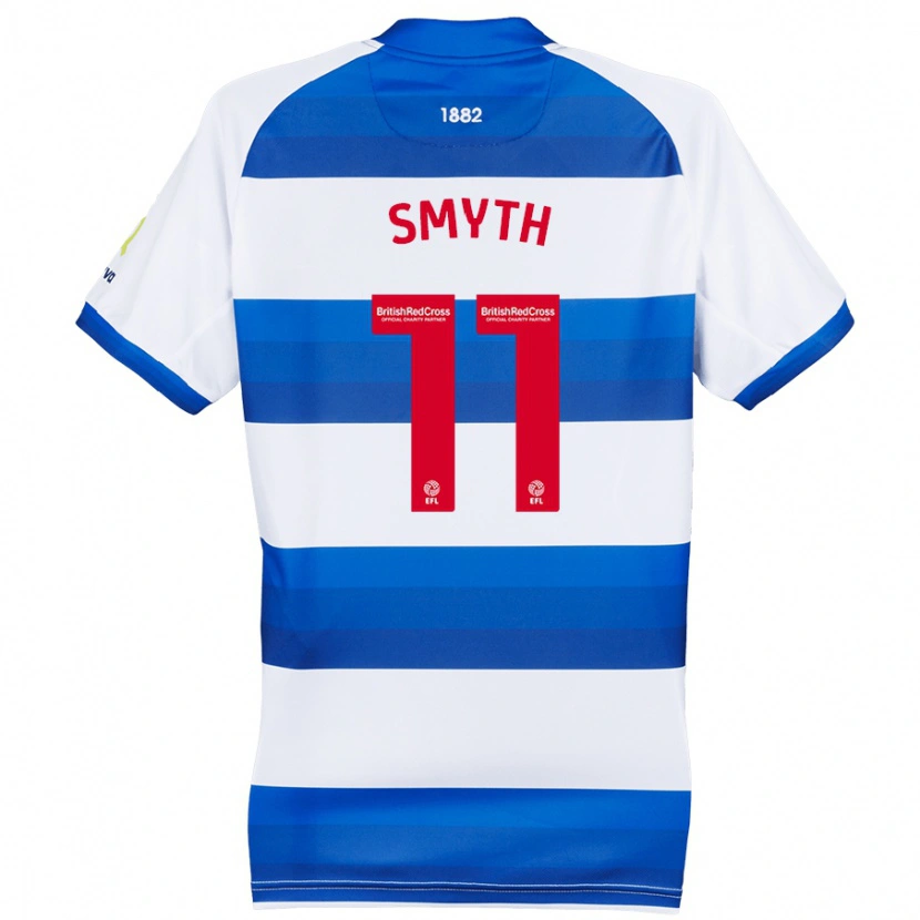 Danxen Mujer Camiseta Paul Smyth #11 Blanco Azul 1ª Equipación 2024/25 La Camisa México