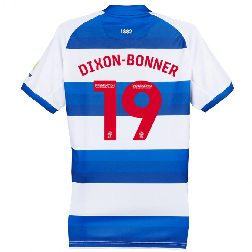 Danxen Mujer Camiseta Elijah Dixon-Bonner #19 Blanco Azul 1ª Equipación 2024/25 La Camisa México
