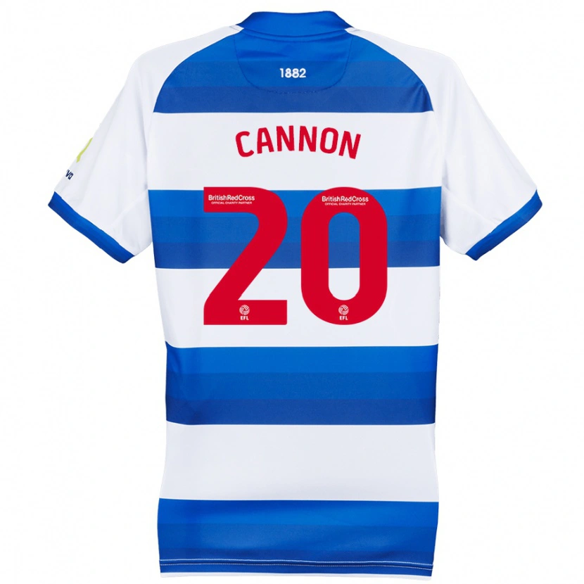 Danxen Mujer Camiseta Reggie Cannon #20 Blanco Azul 1ª Equipación 2024/25 La Camisa México
