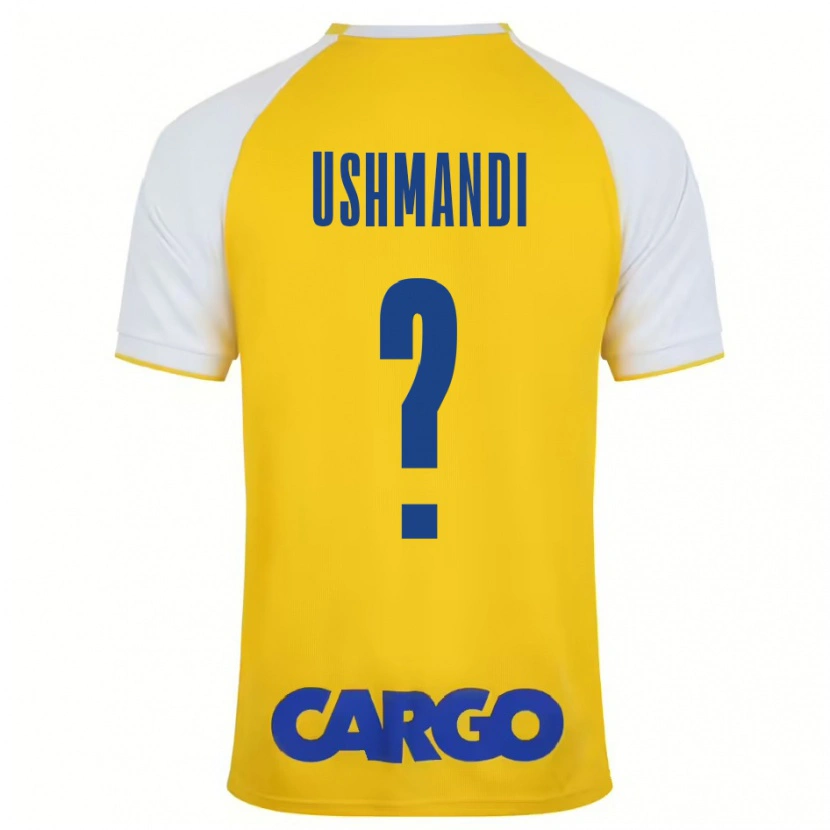 Danxen Mujer Camiseta Anar Ushmandi #0 Amarillo Blanco 1ª Equipación 2024/25 La Camisa México