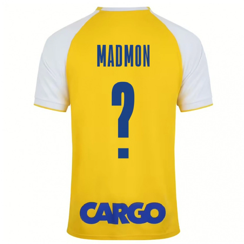 Danxen Mujer Camiseta Elad Madmon #0 Amarillo Blanco 1ª Equipación 2024/25 La Camisa México