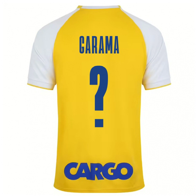 Danxen Mujer Camiseta Ben Garama #0 Amarillo Blanco 1ª Equipación 2024/25 La Camisa México
