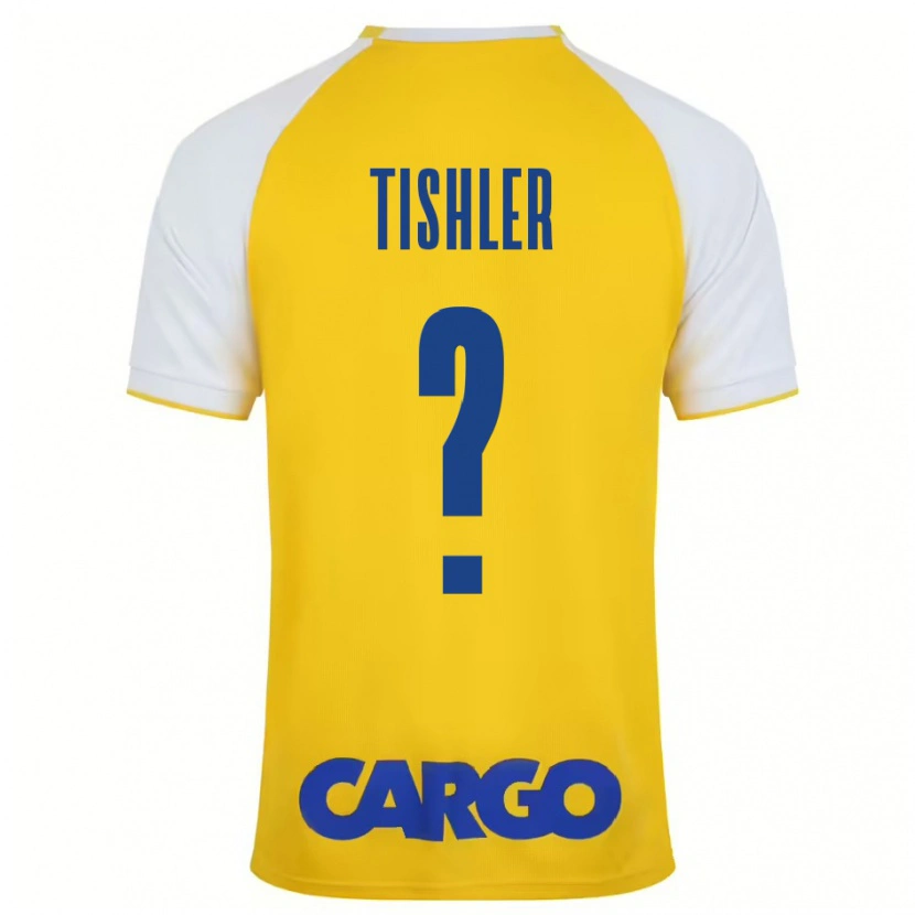 Danxen Mujer Camiseta Daniel Tishler #0 Amarillo Blanco 1ª Equipación 2024/25 La Camisa México