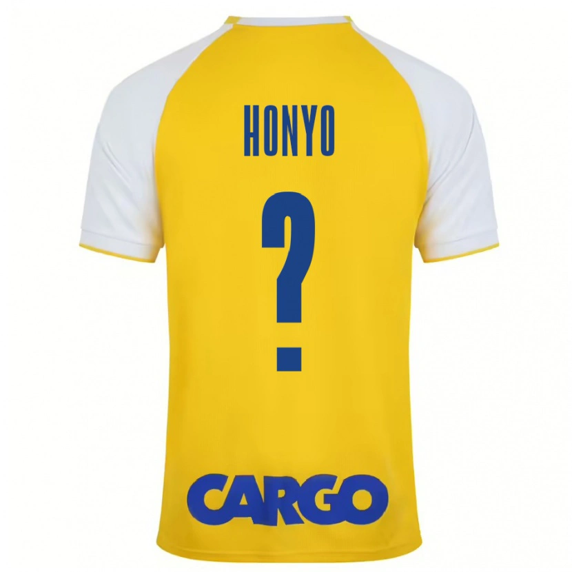 Danxen Mujer Camiseta Yoav Honyo #0 Amarillo Blanco 1ª Equipación 2024/25 La Camisa México