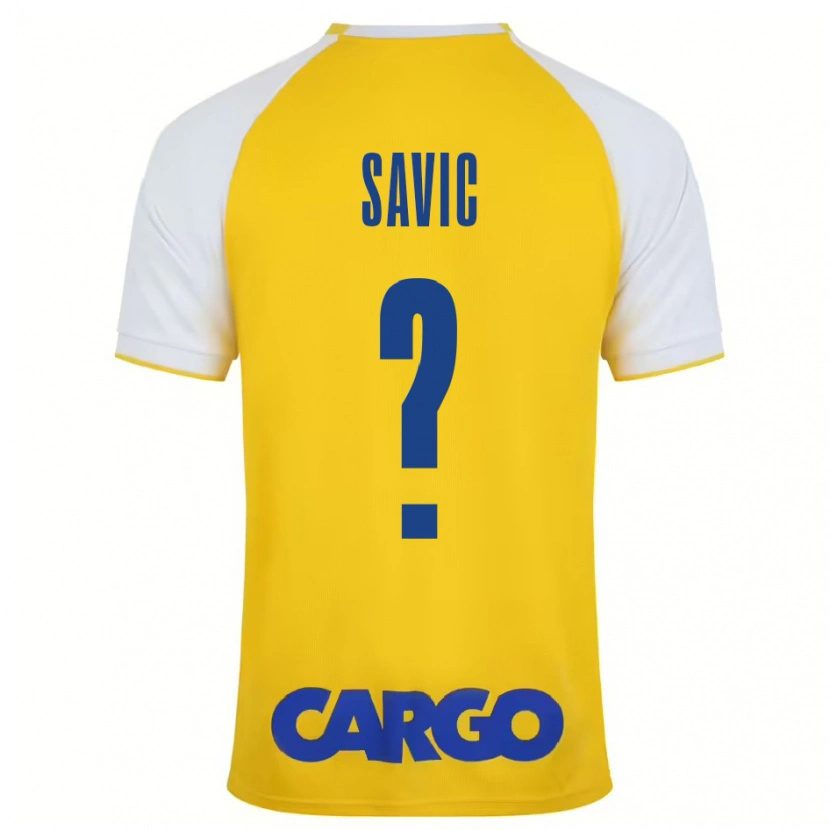 Danxen Mujer Camiseta Rom Savic #0 Amarillo Blanco 1ª Equipación 2024/25 La Camisa México