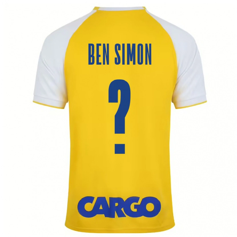 Danxen Mujer Camiseta Ilay Ben Simon #0 Amarillo Blanco 1ª Equipación 2024/25 La Camisa México