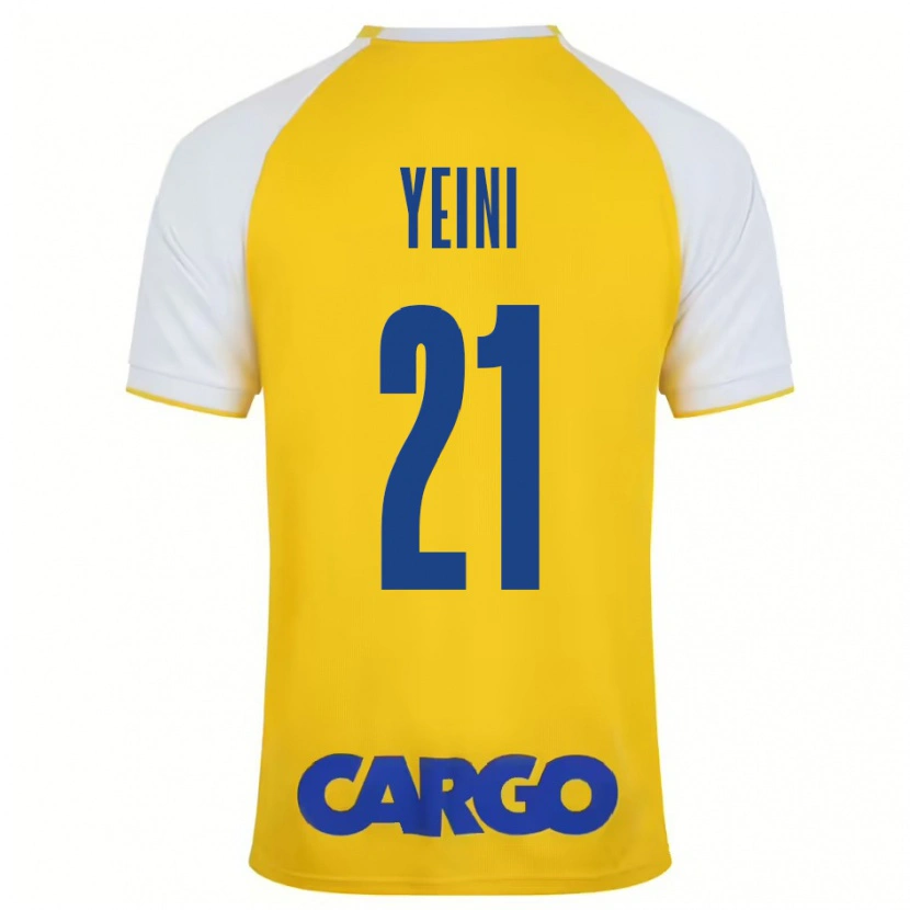 Danxen Mujer Camiseta Sheran Yeini #21 Amarillo Blanco 1ª Equipación 2024/25 La Camisa México