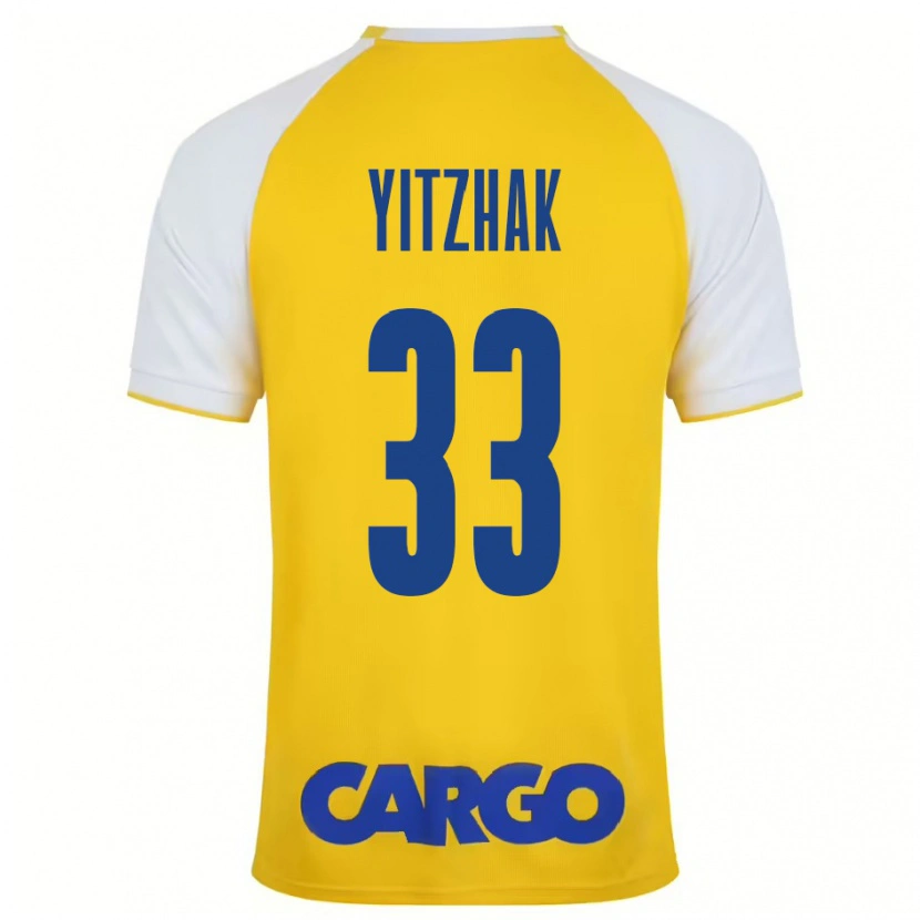 Danxen Mujer Camiseta Or Yitzhak #33 Amarillo Blanco 1ª Equipación 2024/25 La Camisa México