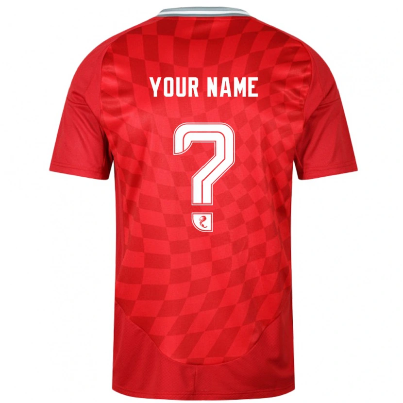 Danxen Mujer Camiseta Su Nombre #0 Rojo 1ª Equipación 2024/25 La Camisa México