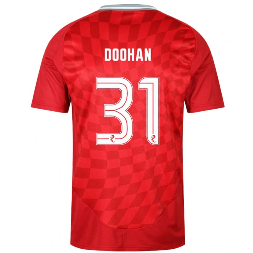 Danxen Mujer Camiseta Ross Doohan #31 Rojo 1ª Equipación 2024/25 La Camisa México