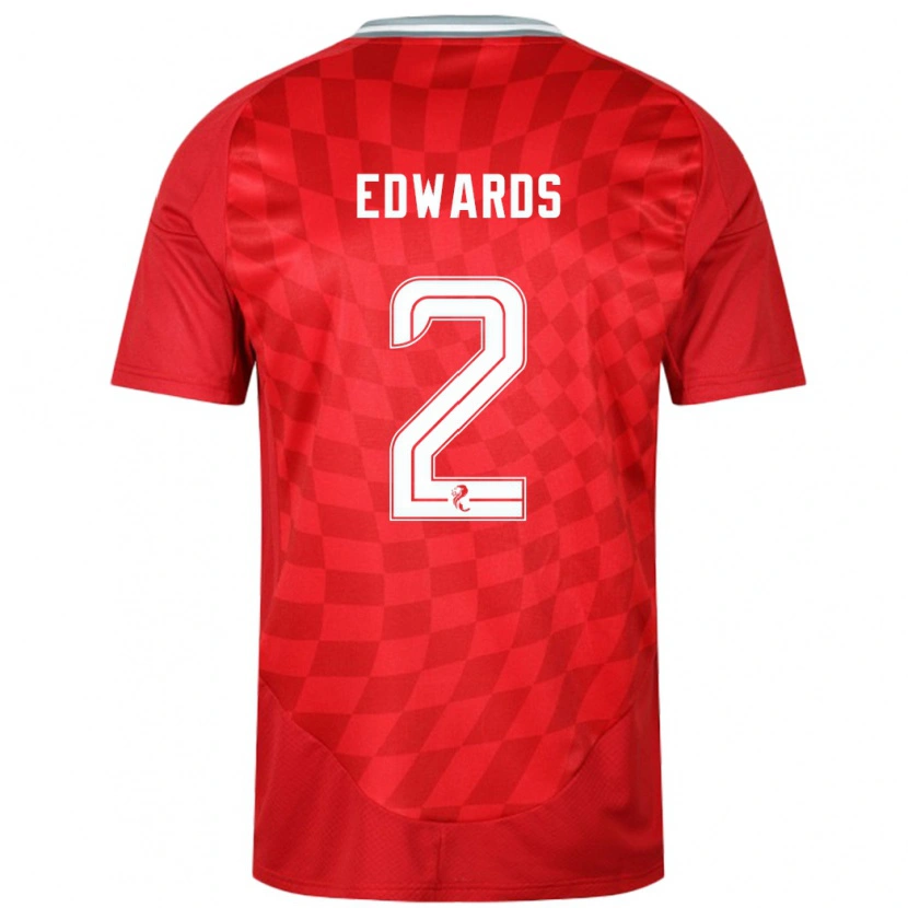 Danxen Mujer Camiseta Lois Edwards #2 Rojo 1ª Equipación 2024/25 La Camisa México