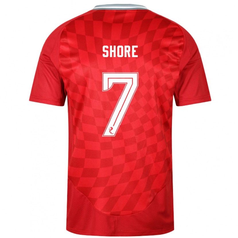 Danxen Mujer Camiseta Eilidh Shore #7 Rojo 1ª Equipación 2024/25 La Camisa México