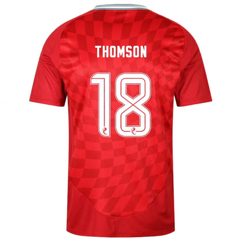 Danxen Mujer Camiseta Eva Thomson #18 Rojo 1ª Equipación 2024/25 La Camisa México