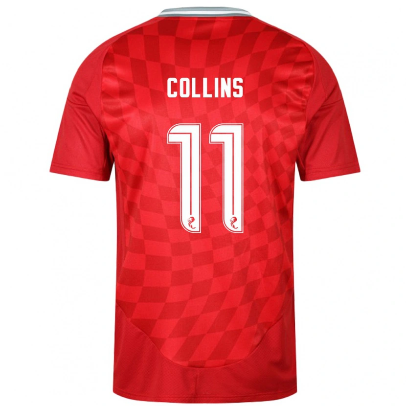 Danxen Mujer Camiseta Bailley Collins #11 Rojo 1ª Equipación 2024/25 La Camisa México