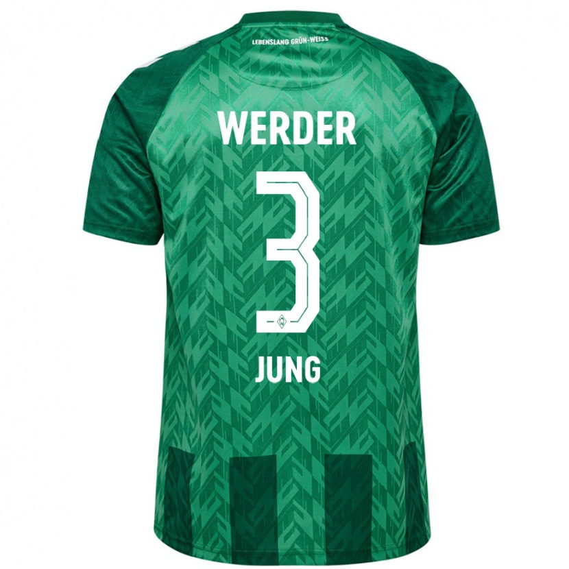 Danxen Mujer Camiseta Anthony Jung #3 Verde 1ª Equipación 2024/25 La Camisa México