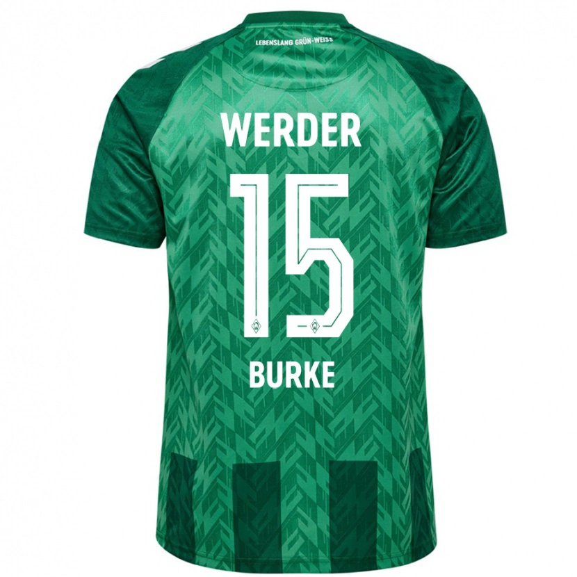 Danxen Mujer Camiseta Oliver Burke #15 Verde 1ª Equipación 2024/25 La Camisa México