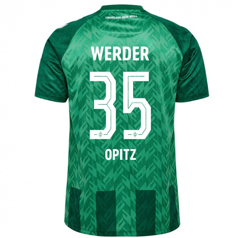 Danxen Mujer Camiseta Leon Opitz #35 Verde 1ª Equipación 2024/25 La Camisa México