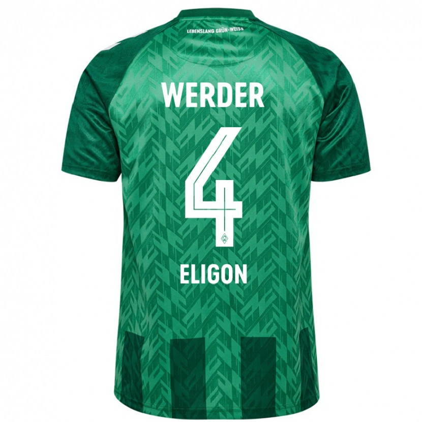 Danxen Mujer Camiseta Kenneth Eligon #4 Verde 1ª Equipación 2024/25 La Camisa México