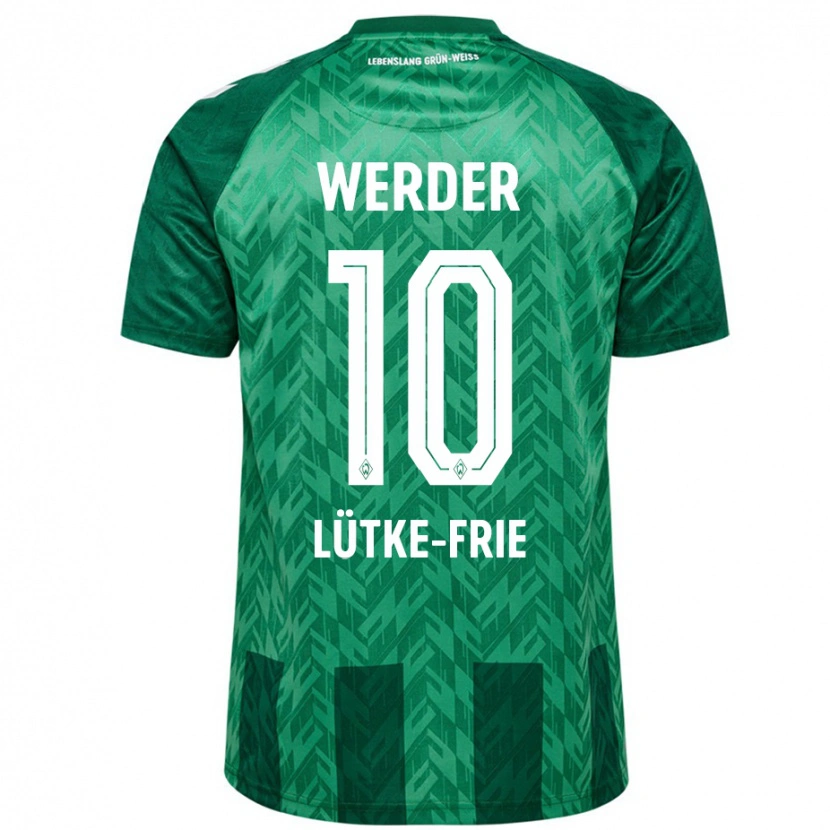 Danxen Mujer Camiseta Dennis Lütke-Frie #10 Verde 1ª Equipación 2024/25 La Camisa México