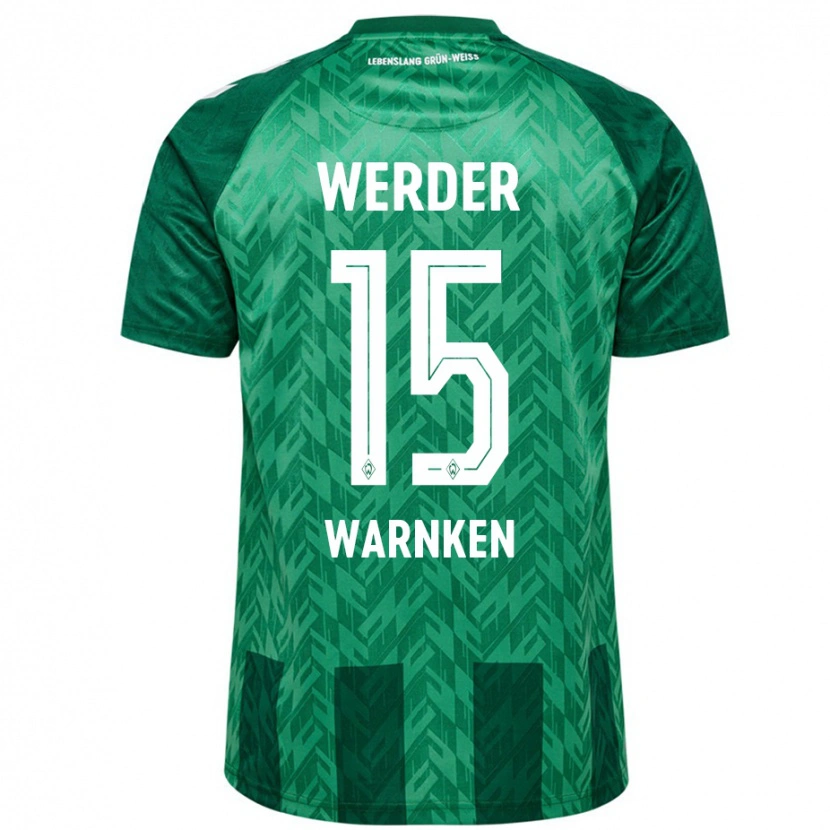 Danxen Mujer Camiseta Jannes Warnken #15 Verde 1ª Equipación 2024/25 La Camisa México