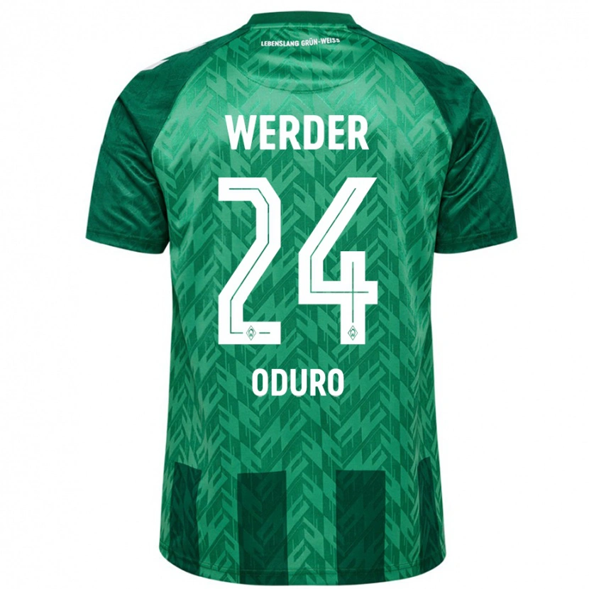 Danxen Mujer Camiseta Ricardo Oduro #24 Verde 1ª Equipación 2024/25 La Camisa México