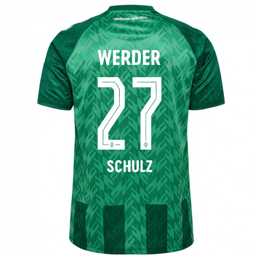 Danxen Mujer Camiseta Ole Schulz #27 Verde 1ª Equipación 2024/25 La Camisa México