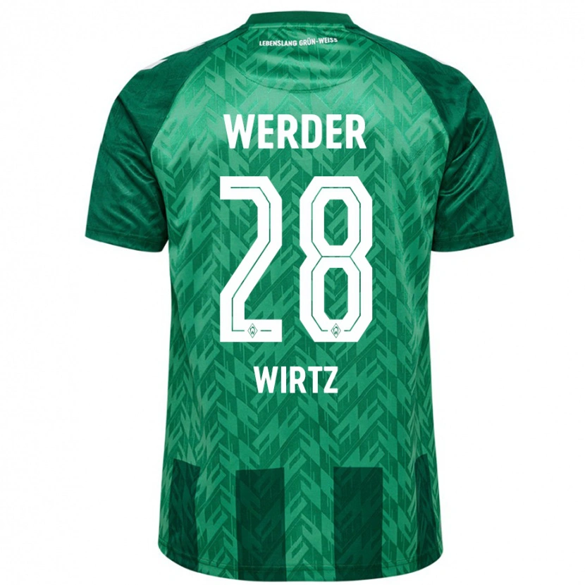 Danxen Mujer Camiseta Juliane Wirtz #28 Verde 1ª Equipación 2024/25 La Camisa México