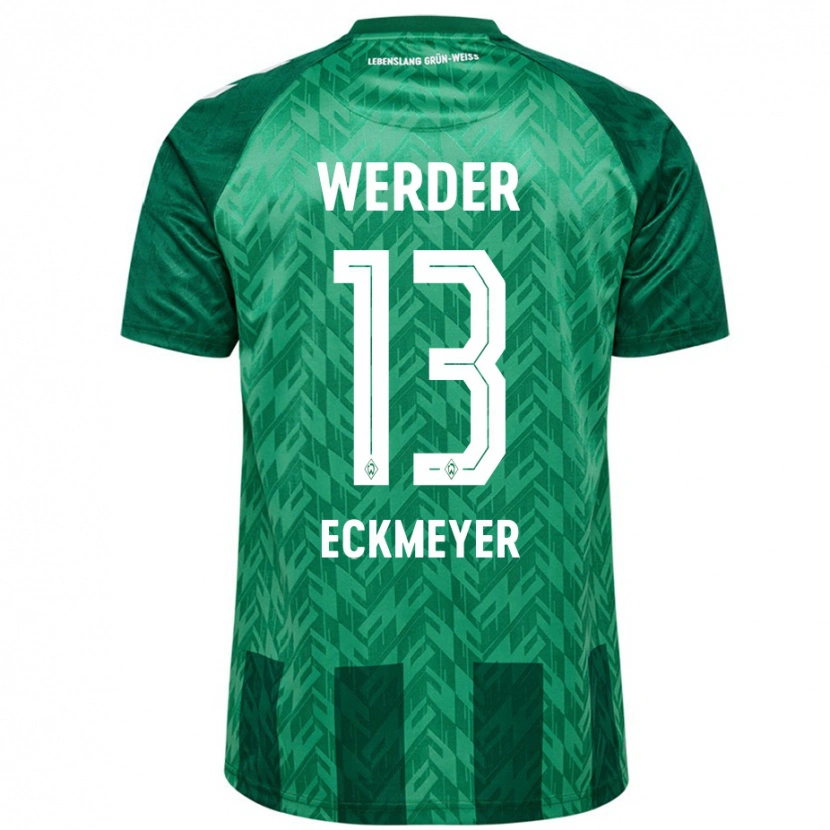 Danxen Mujer Camiseta Tjark Eckmeyer #13 Verde 1ª Equipación 2024/25 La Camisa México