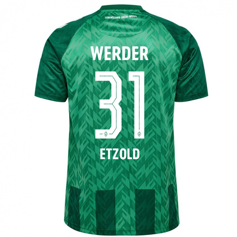 Danxen Mujer Camiseta Hannah Etzold #31 Verde 1ª Equipación 2024/25 La Camisa México