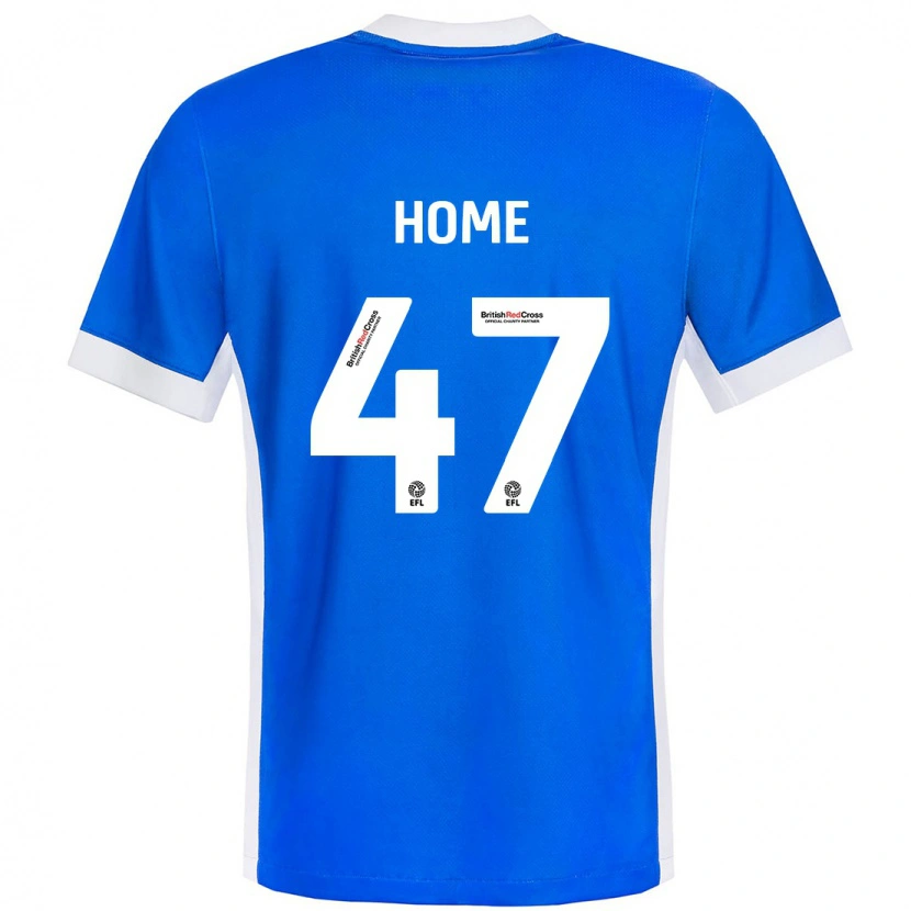 Danxen Mujer Camiseta Josh Home #47 Azul Blanco 1ª Equipación 2024/25 La Camisa México