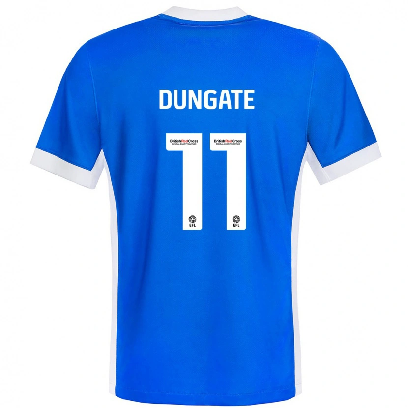 Danxen Mujer Camiseta Katie Dungate #11 Azul Blanco 1ª Equipación 2024/25 La Camisa México