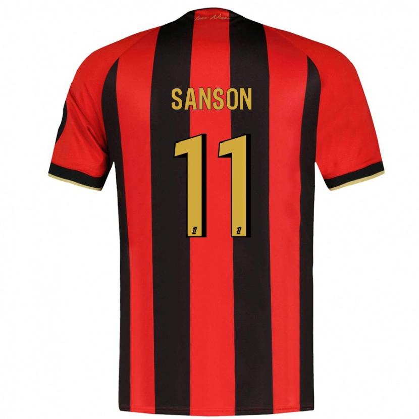 Danxen Mujer Camiseta Morgan Sanson #11 Rojo Negro 1ª Equipación 2024/25 La Camisa México