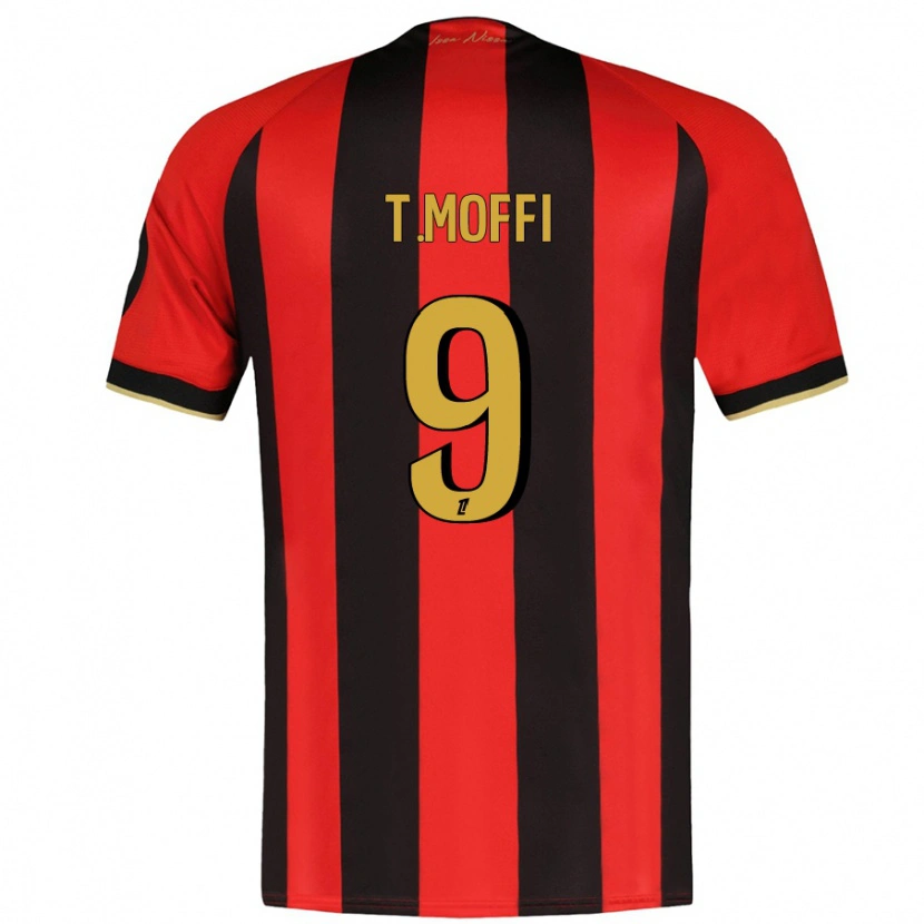 Danxen Mujer Camiseta Terem Moffi #9 Rojo Negro 1ª Equipación 2024/25 La Camisa México