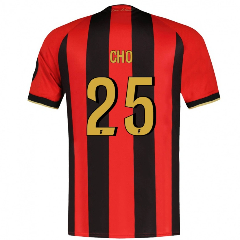 Danxen Mujer Camiseta Mohamed-Ali Cho #25 Rojo Negro 1ª Equipación 2024/25 La Camisa México