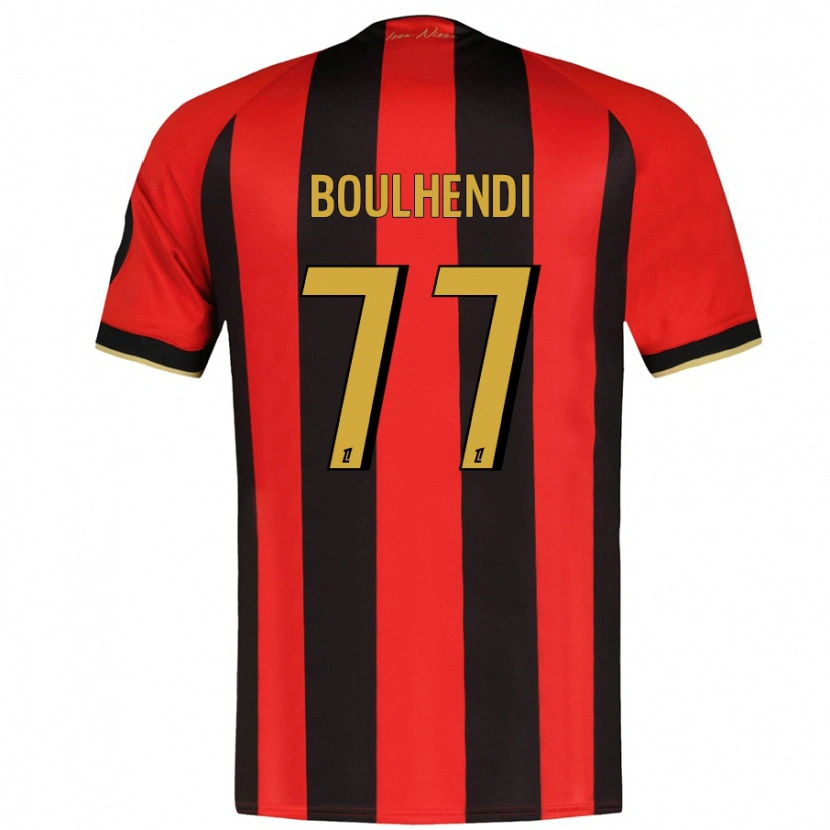 Danxen Mujer Camiseta Teddy Boulhendi #77 Rojo Negro 1ª Equipación 2024/25 La Camisa México