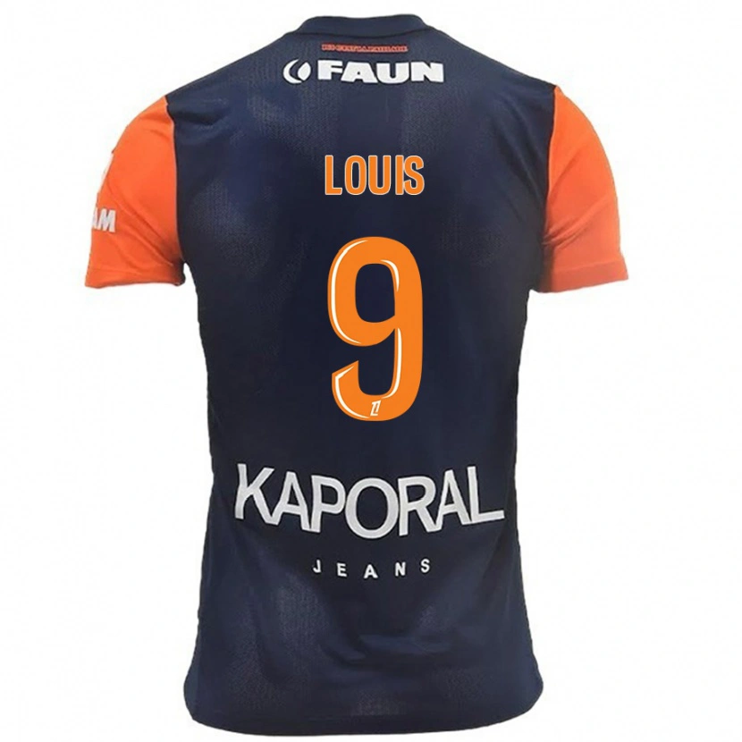 Danxen Mujer Camiseta Kethna Louis #9 Azul Marino Naranja 1ª Equipación 2024/25 La Camisa México