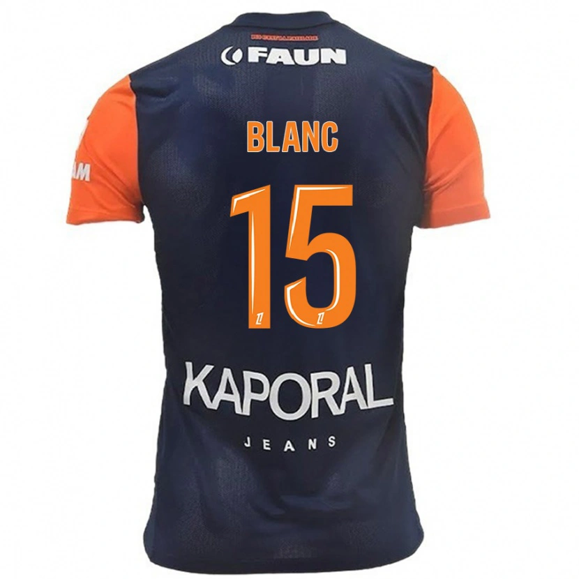Danxen Mujer Camiseta Cyrielle Blanc #15 Azul Marino Naranja 1ª Equipación 2024/25 La Camisa México
