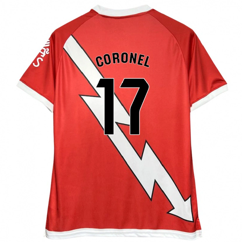 Danxen Mujer Camiseta Mariela Del Carmen Coronel #17 Blanco Rojo 1ª Equipación 2024/25 La Camisa México